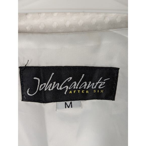 John Galante After Six Vest Men’s Medium Blue Patterned Formal Wedding Prom Tux - Picture 2 of 4